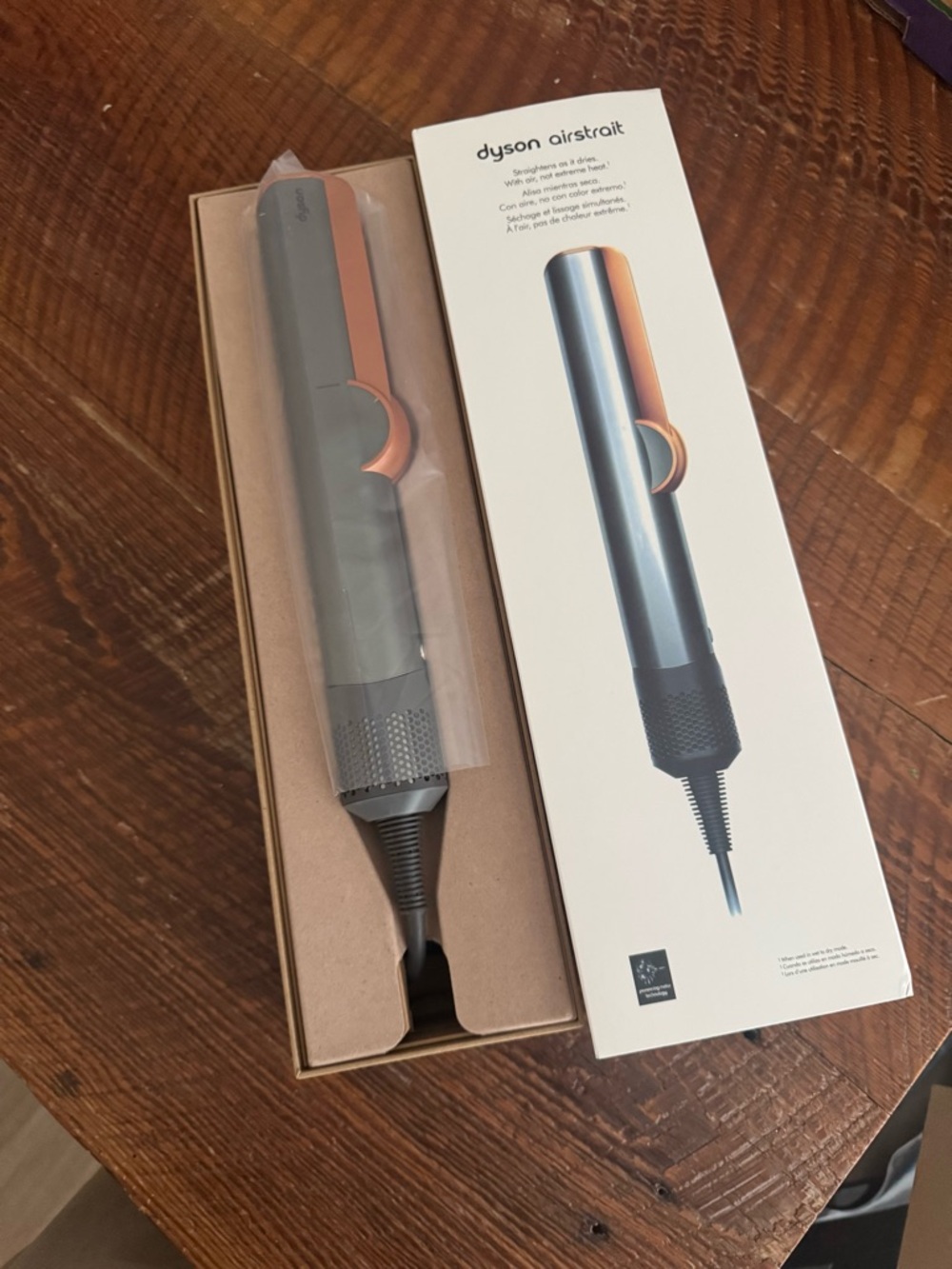 Dyson Airstrait Straightener Nickel / Copper | Air Straight New! Never Been Used